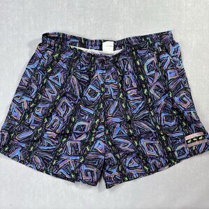 Gecko Hawaii Men’s XXL Swim Trunks Vintage 90s Mesh Liner All Over Print